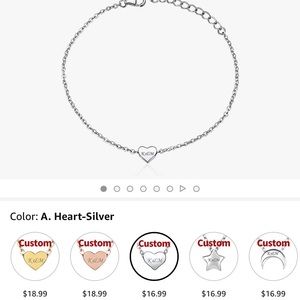 ‘N’ bracelet/ anklet